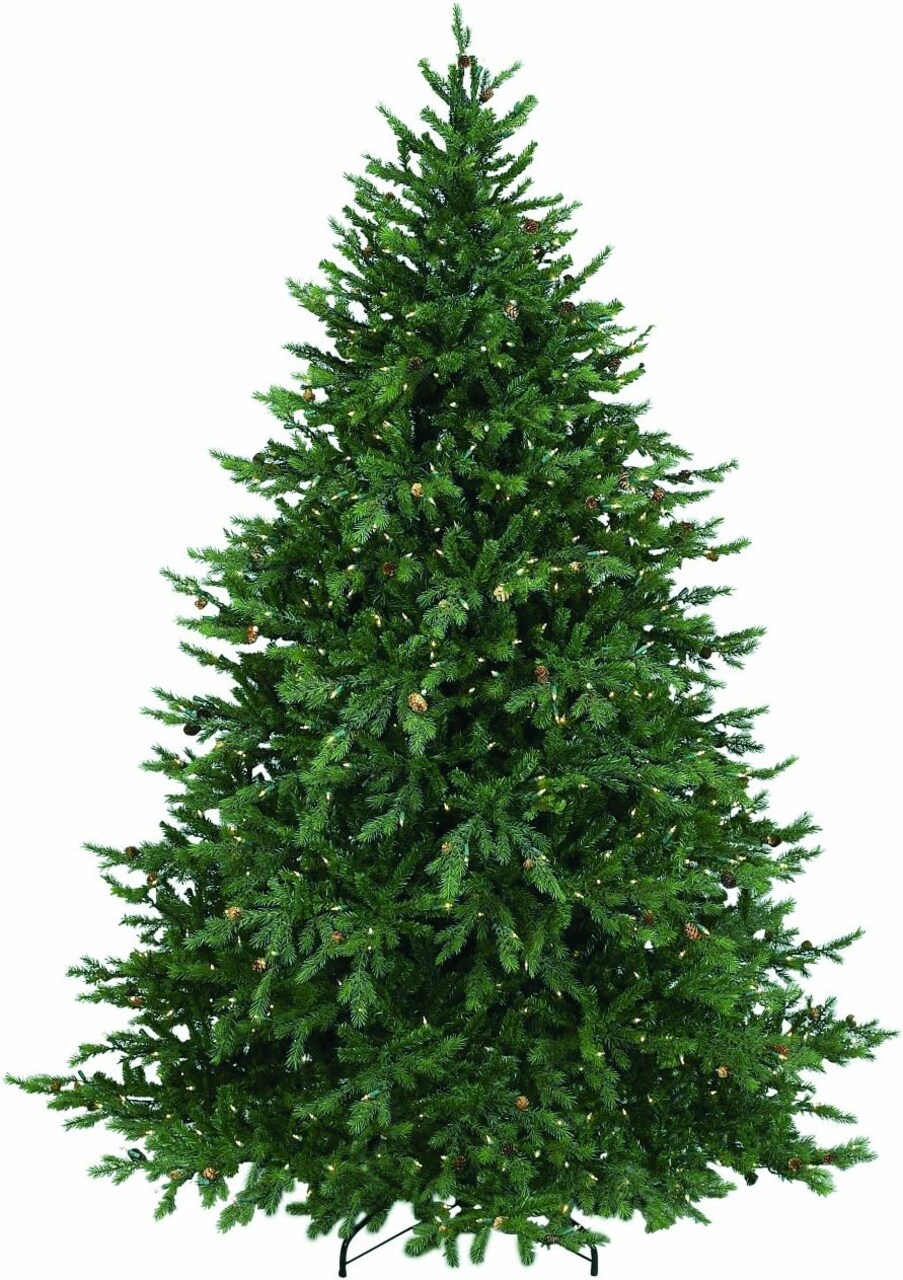 Northlight Real Touch™️ 9' Pre-Lit Full Hunter Fir Artificial Christmas Tree - Clear Lights
